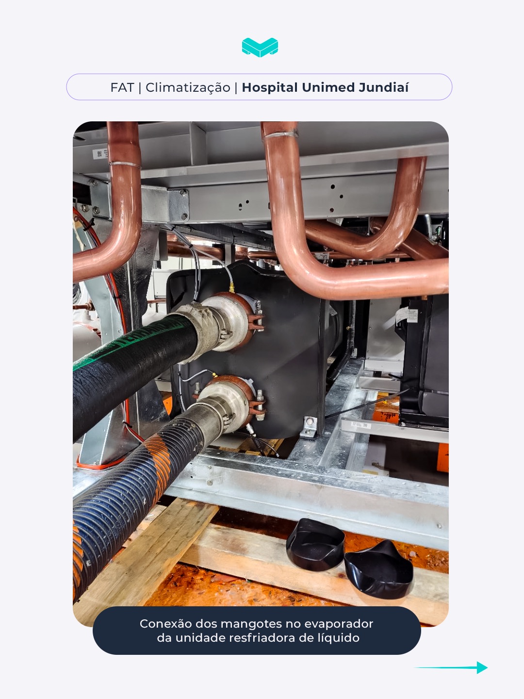 Matec engenharia FAT de dois chillers Carrier de 225 TR para o Hospital Unimed Jundiaí_4