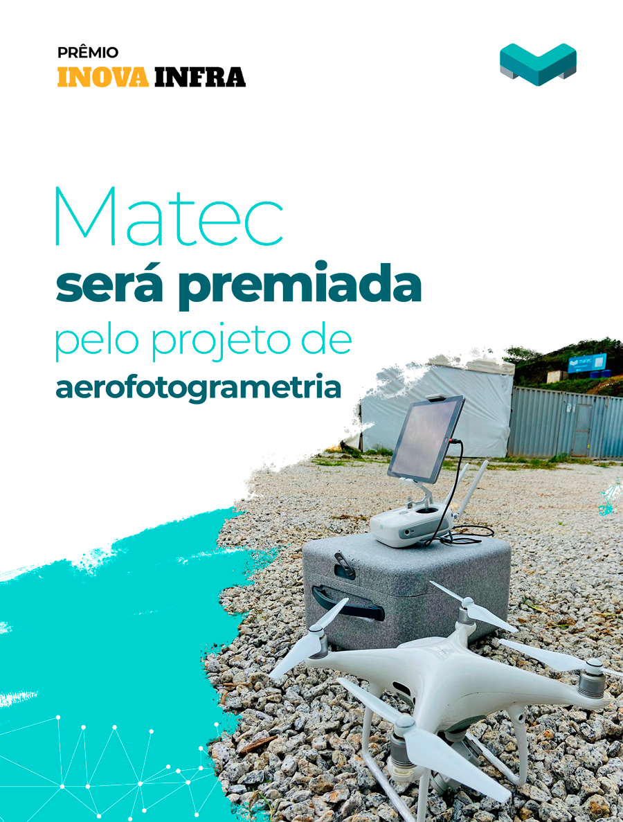 Matec será premiada no Inovainfra 2022 pelo projeto de Aerofotogrametria